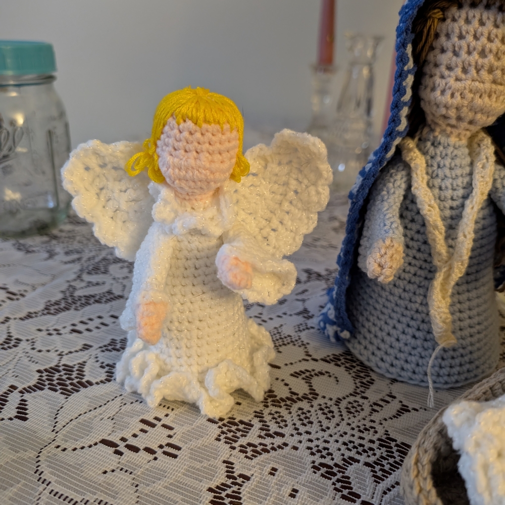 Handmade Crochet Nativity Set - Picture 2 of 5